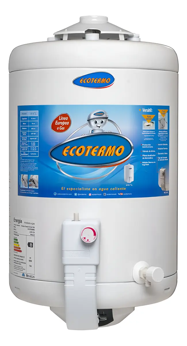 Termotanque Ecotermo 50lts Gas