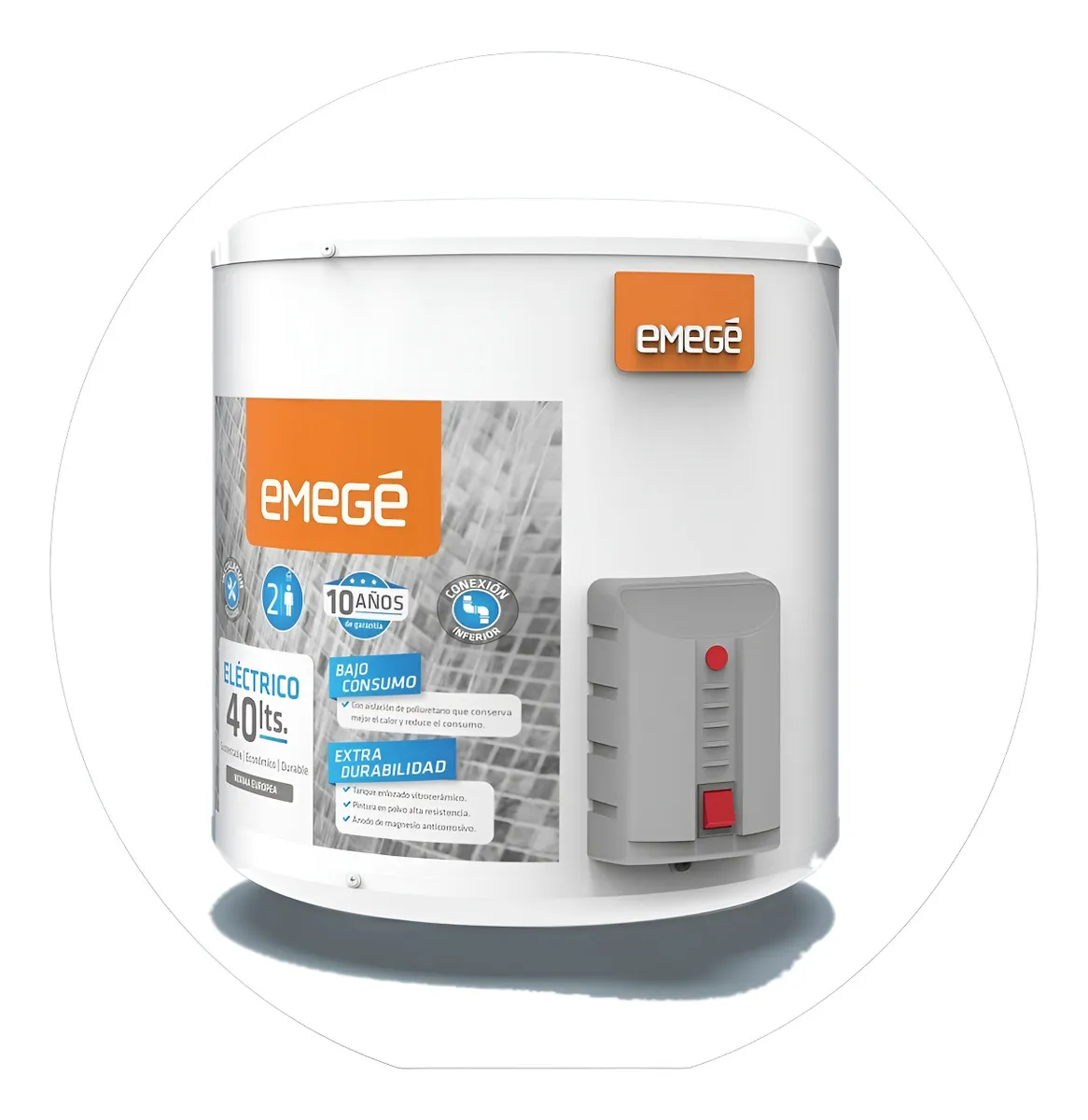 Termotanque EMEGÉ 40lts eléctrico