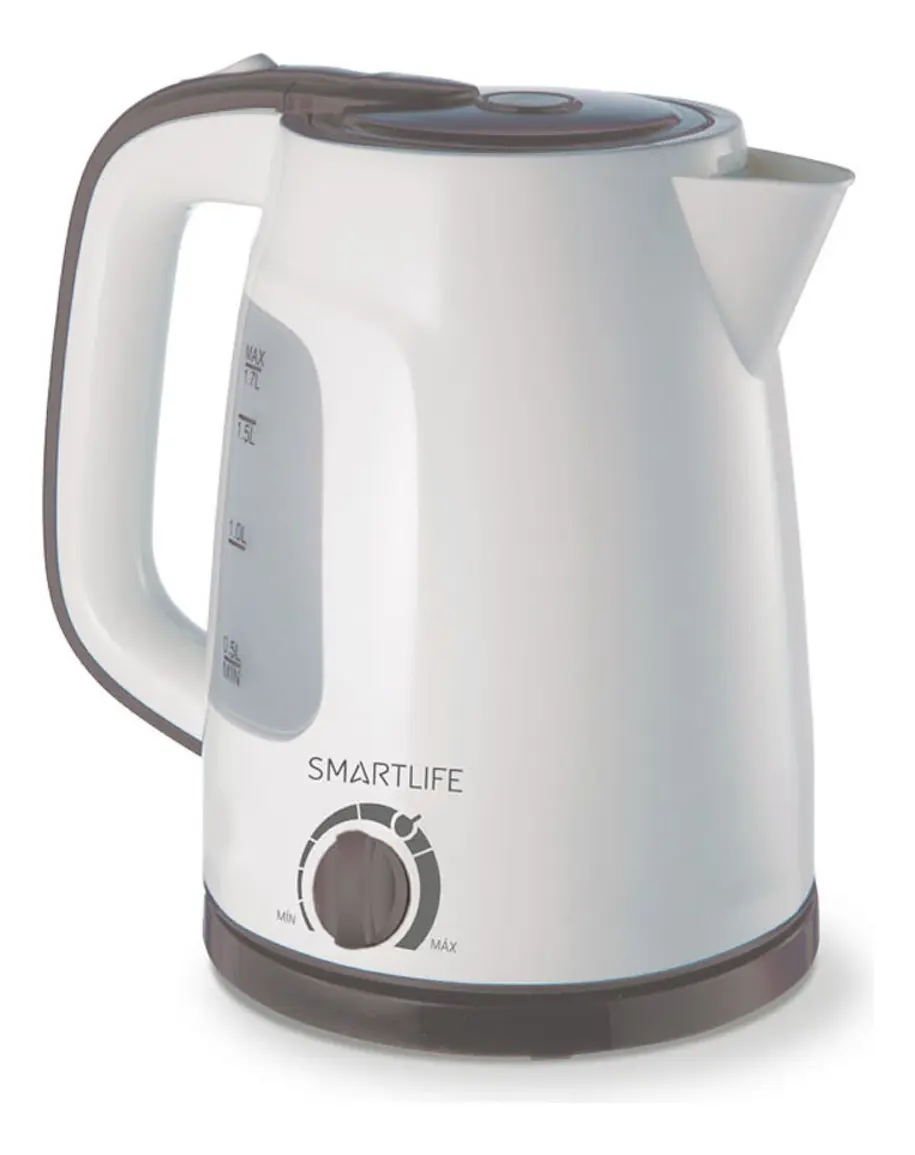 Pava eléctrica Smartlife blanca 1.7L