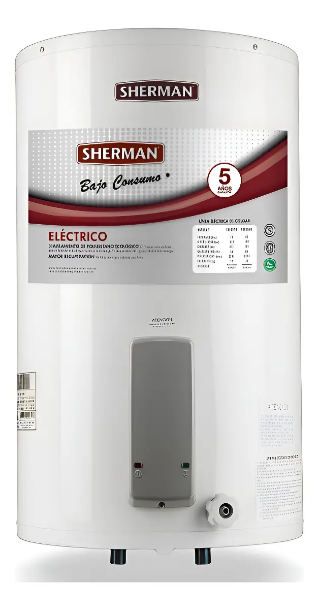Termotanque Sherman 55lts eléctrico